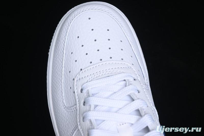 Nike Air Force 1 '07 Low Top Leather Casual Sneakers with Full-Length Air Cushion - CT3839-101