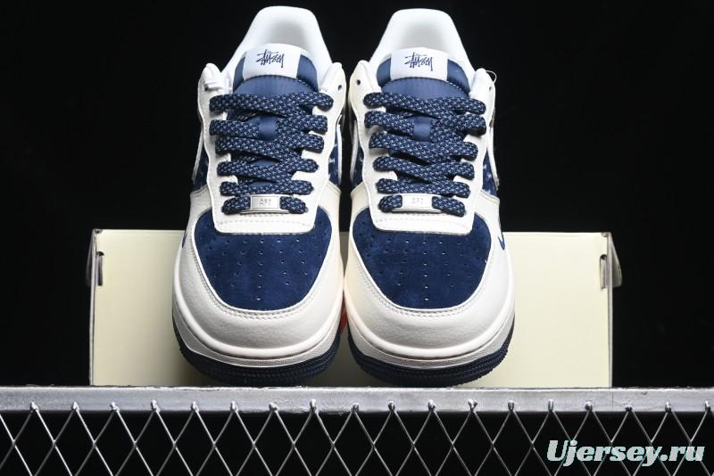 Nike Air Force 1 '07 Low Stussy Collaboration - White Black Sneakers - XZ6188-728