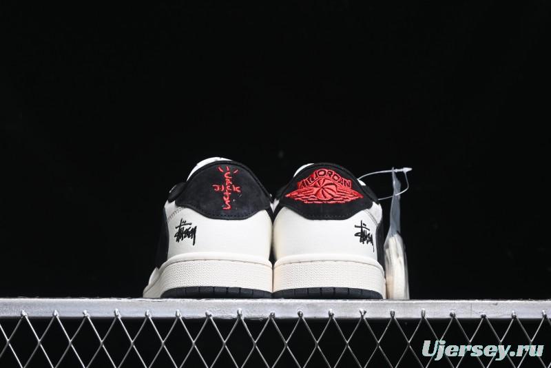 Nike Travis Scott x Fragment Design x Air Jordan 1 Low OG SP Casual Sneakers - XZ6868-002