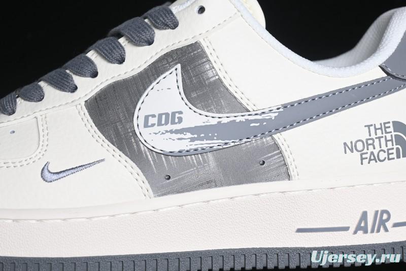 Nike Air Force 1 '07 Low The North Face x COMME des GARÇONS Light Grey Casual Sneakers - DM6688-002