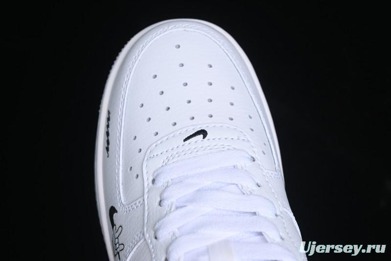 Nike Air Force 1 '07 Low "Smiley Face" Casual Sneakers - FB8971-020
