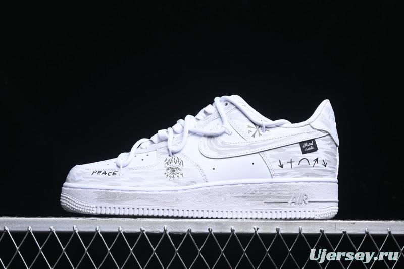 Nike Air Force 1 '07 Low Lace-Up Casual Sneakers with Full-Length Air Cushion - ZH0316-049