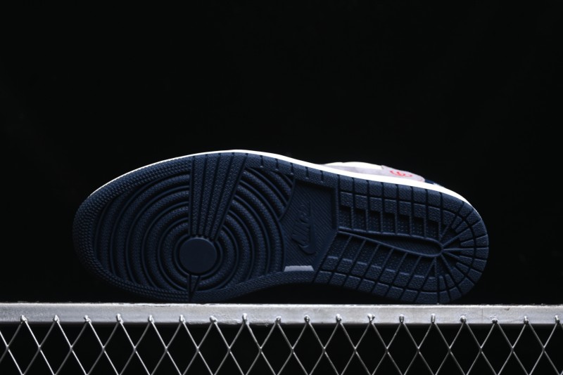 Nike Travis Scott x Fragment Design x Air Jordan 1 Low OG SP AJ1 Multi-Color Patchwork Low-Top Casual Sneakers - DM7866-039