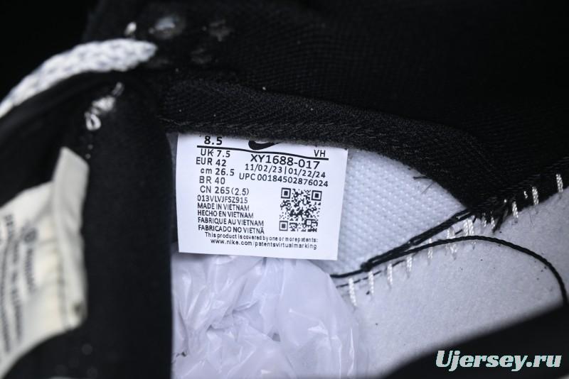 Nike SB Dunk Low Stussy Collaboration - Black White Mini Swoosh Anniversary Custom Low-Top Casual Skate Shoes - XY1688-017