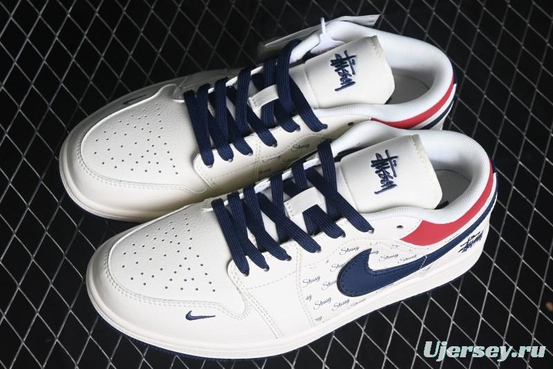 Nike Air Jordan 1 Low AJ1 Stussy Collaboration - Retro Basketball Shoes - XX3318-566
