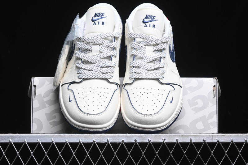 Nike Air Jordan 1 Low Supreme x The North Face Retro Basketball Shoes - XX3318-188