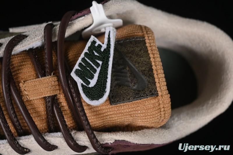 Nike Dunk Low Retro "Love & Peace" Casual Sneakers in Vintage Brown - HQ3459-212