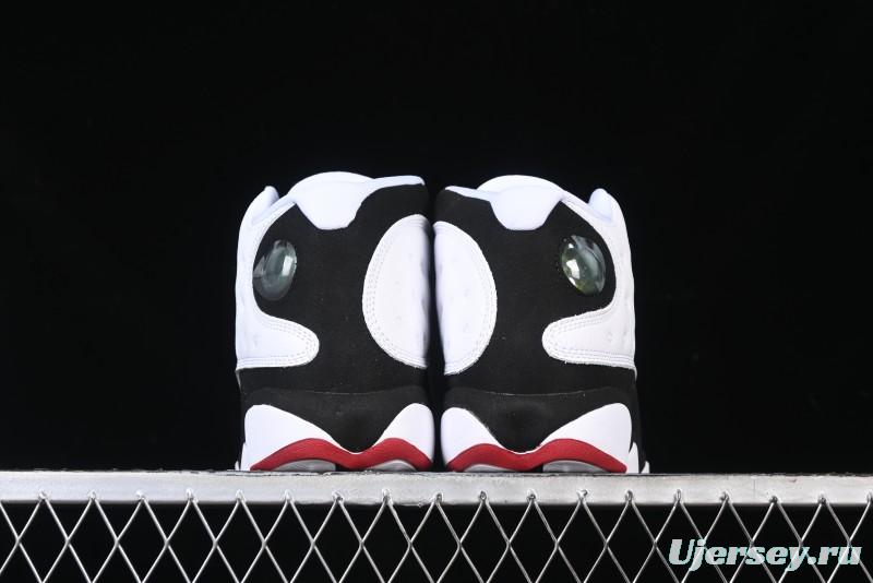 Nike Air Jordan 13 Retro Basketball Shoes in Black/White - 414571-104