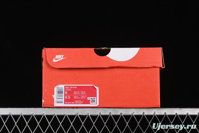 Nike V2K Runtekk 3XL Retro Low-Top Running Shoes with Shock Absorption and Anti-Slip Design - HQ4046-001