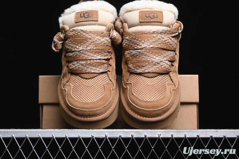 UGG Classic Ultra Mini Mel Dual Color Lace-Up Low-Top Casual Shoes - 1144032