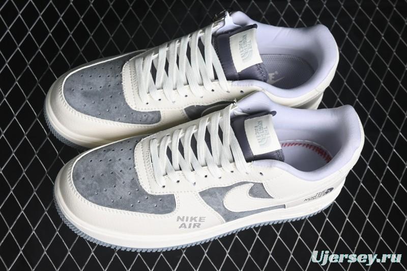 Nike Air Force 1 '07 Low The North Face Collaboration - Beige Grey Sole Low-Top Casual Sneakers - DF0188-014