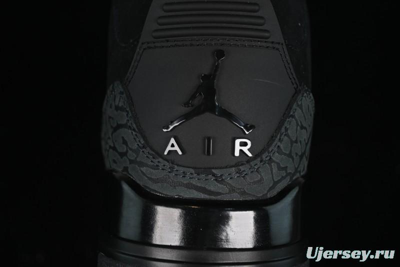 Nike Air Jordan 3 Retro Basketball Shoes in Midnight Black - CT8532-001