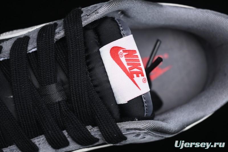 Nike SB Dunk Low Supreme Collaboration - Carbon Black Grey Pig Anniversary High-End Custom Low-Top Casual Skate Shoes - XX3186-206