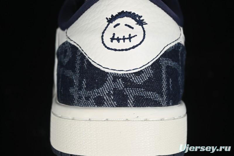 Nike Travis Scott x Fragment Design x Air Jordan 1 Low OG SP AJ1 Retro Sneakers - CH6336-017