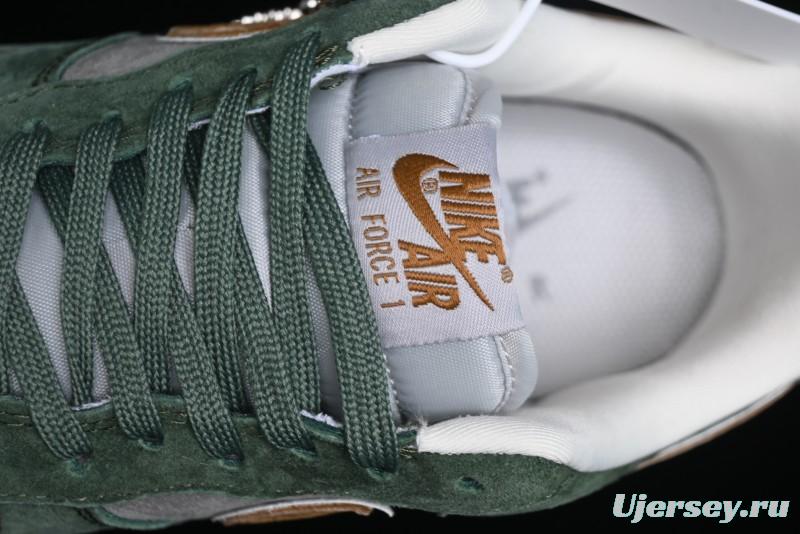 Nike Air Force 1 '07 Low UN Collaboration - Moss Green Low-Top Casual Sneakers - KK1988-022