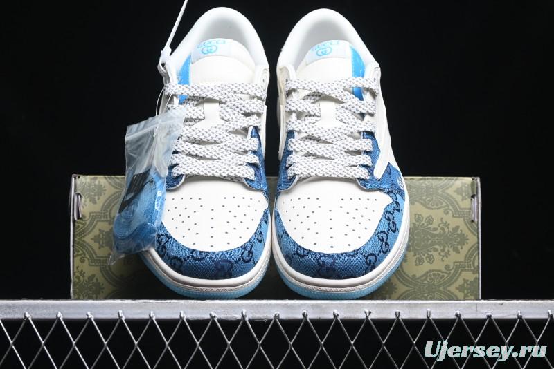 Nike Travis Scott x Fragment Design x Air Jordan 1 Low OG SP AJ1 Retro Sneakers - XZ1658-001