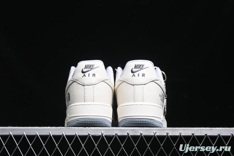 Nike Air Force 1 '07 Low The North Face Collaboration - Beige Grey Sole Low-Top Casual Sneakers - DF0188-014