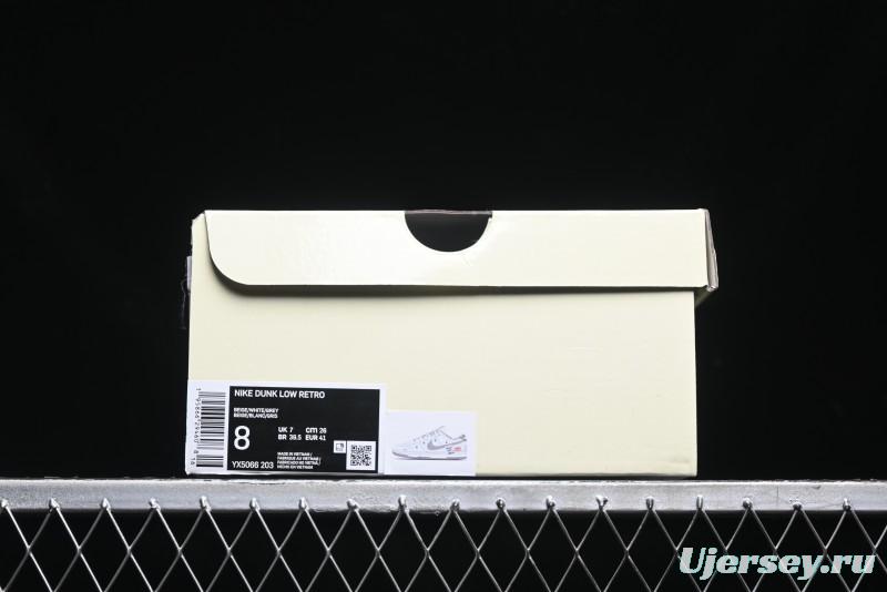Nike SB Dunk Low Supreme x Stone Island Triple Collaboration - Strap Patch Gray Hook Anniversary High-End Custom Low-Top Casual Skate Shoes - YX5066-203