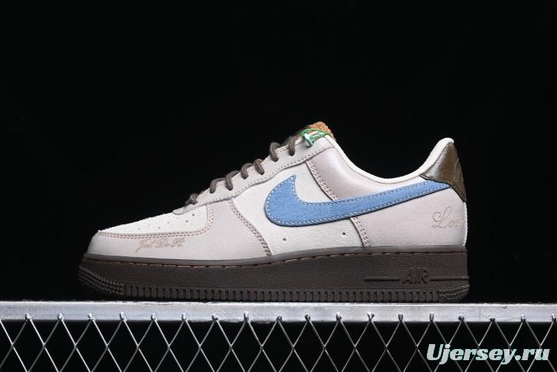 Nike Air Force 1 '07 Low Casual Sneakers with Full-Length Air Cushion - HQ3458-142