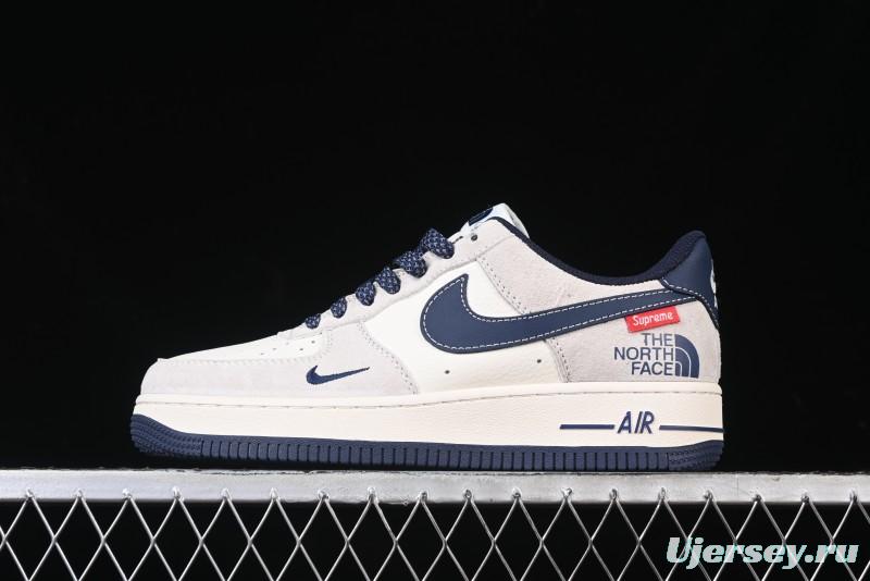 Nike Air Force 1 '07 Low Supreme The North Face Collaboration - Pig Eight Navy Blue Casual Sneakers - XZ6188-118