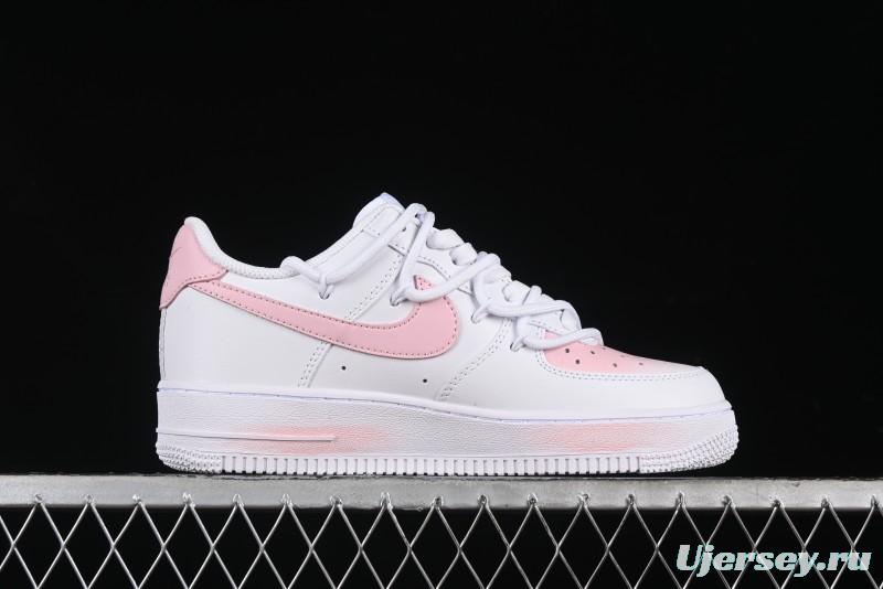 Nike Air Force 1 '07 Low Custom Spray Cherry Blossom Story Low-Top Casual Sneakers - ZH0316-052
