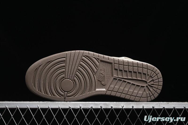 Nike Travis Scott x Fragment Design x Air Jordan 1 Low OG SP AJ1 Retro Sneakers - AG3702-801