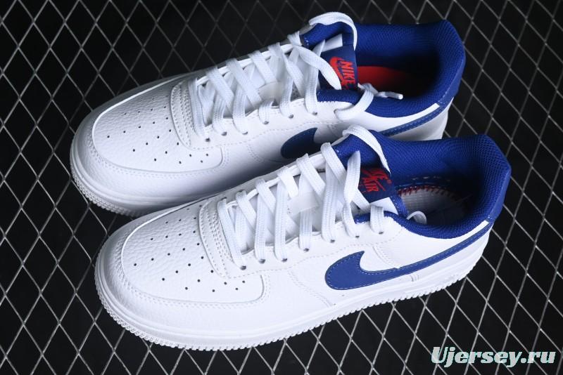 Nike Air Force 1 '07 Low Top Leather Casual Sneakers with Full-Length Air Cushion - CT3839-101