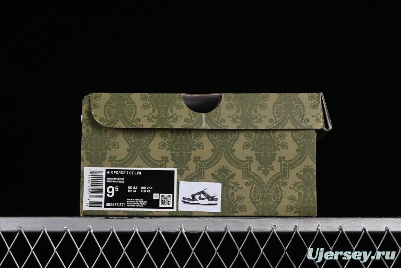 Nike SB Dunk Low Gucci Collaboration - Grey Pattern Anniversary High-End Custom Low-Top Casual Skate Shoes - BB9676-311