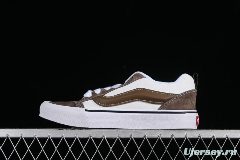 Vans Classics Knu Skool Coffee White Brown Slip-On Shoes - VN0009SAK330
