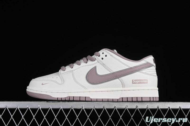 Nike Supreme SB Dunk Low Custom High-End Casual Skateboarding Shoes with Light Pink Colorway - RM2308-331