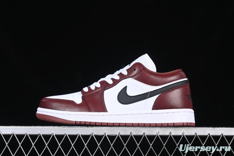 Nike Air Jordan 1 Low AJ1 White University Red Casual Sneakers - HF3148-102