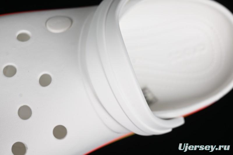 Crocs Crocband Platform Rainbow Comfortable Thick-Soled Clogs - B.D4