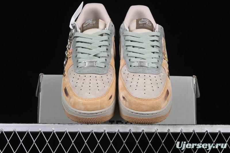 Nike Air Force 1'07 Low "Kakarot" Dragon Ball Z Custom Casual Sneakers for Autumn Winter - CD1212-666