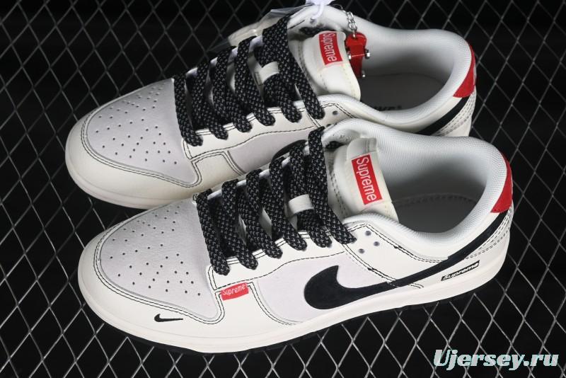 Nike SB Dunk Low Supreme Collaboration Anniversary Customized Low-Top Casual Skate Shoes - BB7518-024