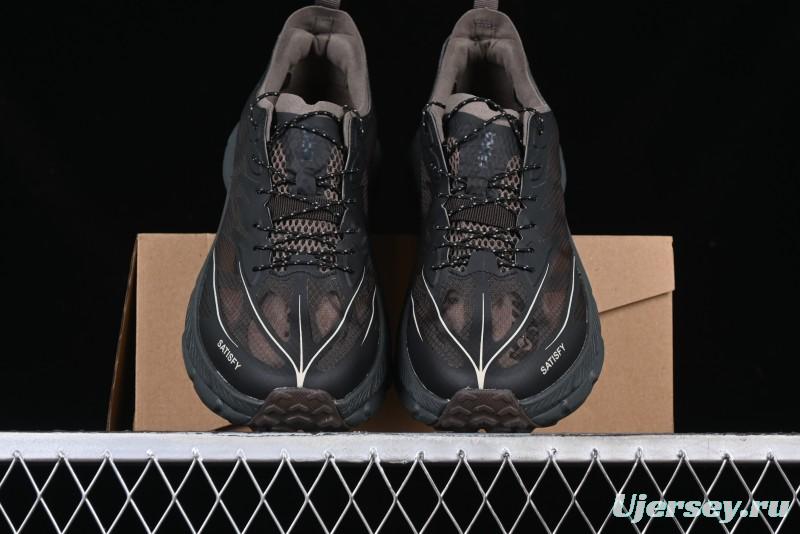 HOKA ONE ONE Satisfy Running Mafate Trail Low-Cut Cushioned Outdoor Hiking Shoes - 1157050 COFF