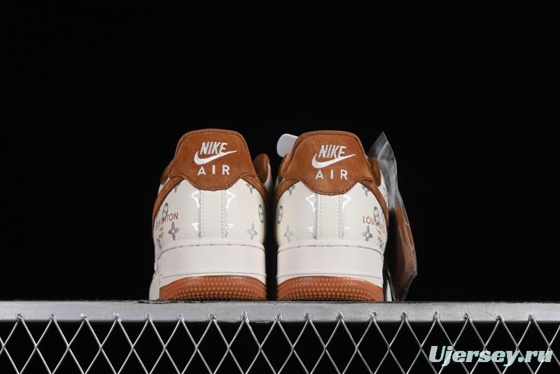 Nike Air Force 1 '07 Low LV Collaboration - Beige Brown Pigskin Casual Shoes CV1724-112