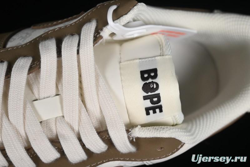 Nike Air Force 1 '07 Low BAPE Collaboration - Light Green Pigskin Low-Top Casual Sneakers - BA8806-225