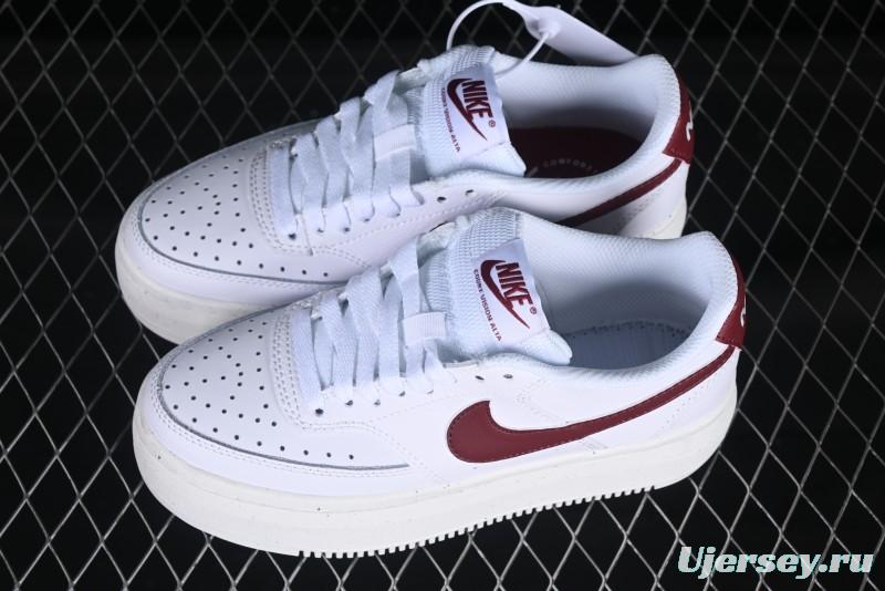 Nike Court Vision Alta Casual Sneakers with Thick Sole for Campus Wear - DZ5394-103