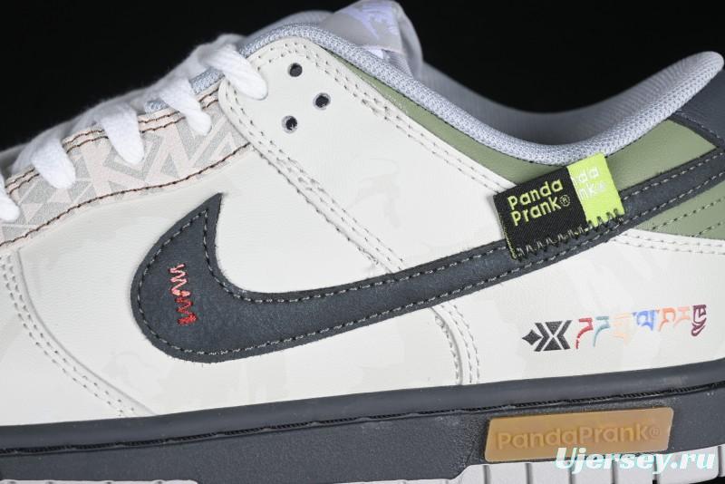 Nike Dunk Retro Low Grey Fog Panda Prank Mountain Theme Casual Sneakers - DD1391-103
