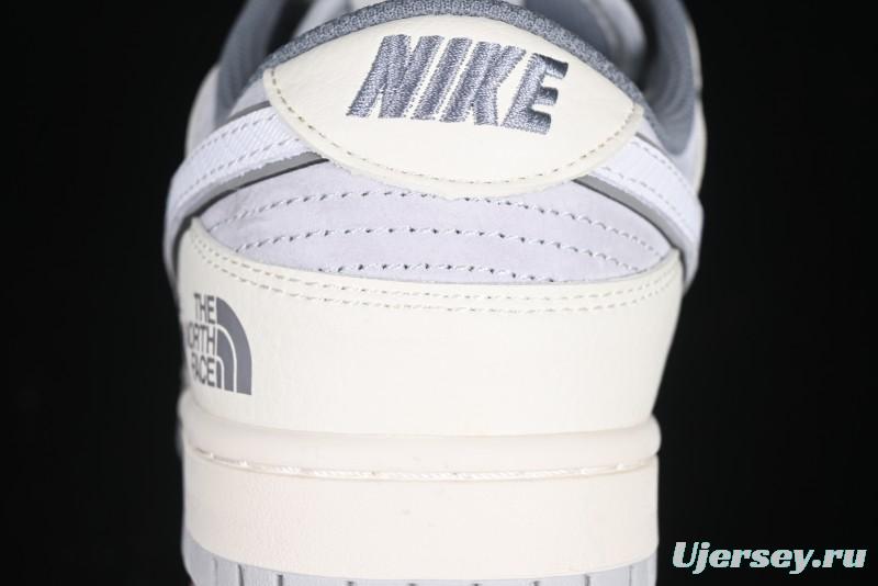 Nike SB Dunk Low The North Face Year of the Snake Light Grey Hook Anniversary Custom Low-Top Casual Skate Shoes - DM6868-007
