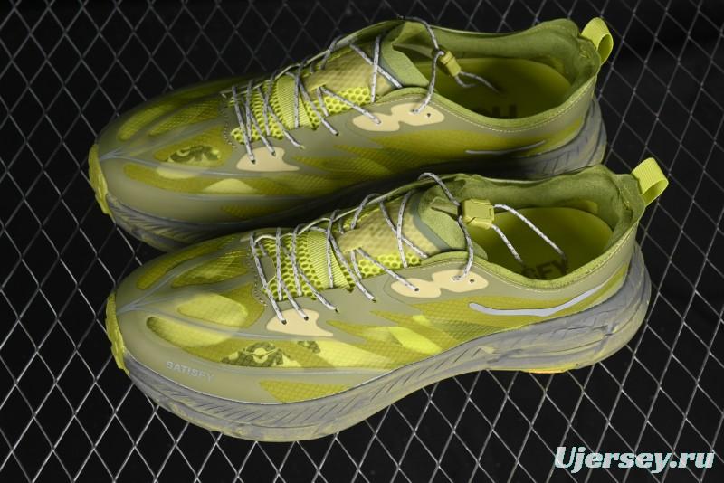 HOKA ONE ONE Satisfy Running Mafate Trail Low Top Cushioned Outdoor Hiking Shoes - 1157050 SLFR