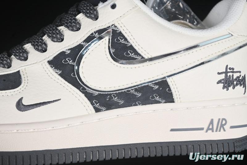 Nike Air Force 1 '07 Low Stussy Collaboration Beige Grey Casual Sneakers - XZ6188-726