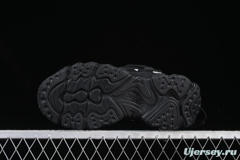 Fila Fusion Retro Mars Running Shoes with Lace-Up Design and Cushioned Sole - F12W422103FBK