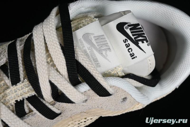 Nike Sacai VaporWaffle 3.0 Deconstructed Sneakers with Overlapping Swoosh and Dual Tongue - CV1363-101