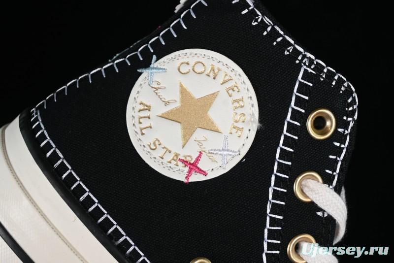 Converse All Star Lift Platform Sneakers with Daisy Stitch Detail - A08731C