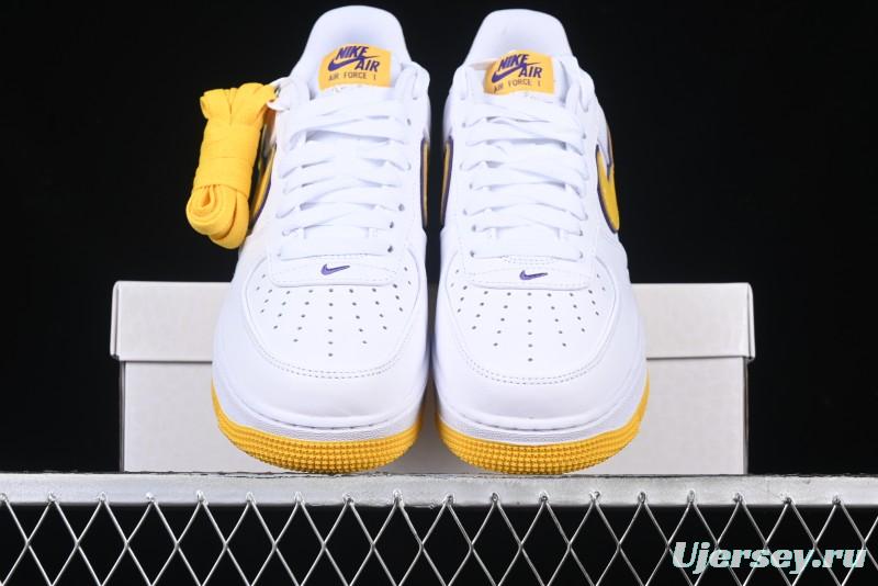Nike Air Force 1 '07 Low Kobe Casual Sneakers with Full-Layer Leather and Full-Length Air Cushion - FZ1151-100