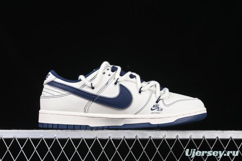 Nike SB Dunk Low Supreme Collaboration - Light Blue Mini Swoosh Anniversary Customized Low-Top Casual Skate Shoes - XX2025-568