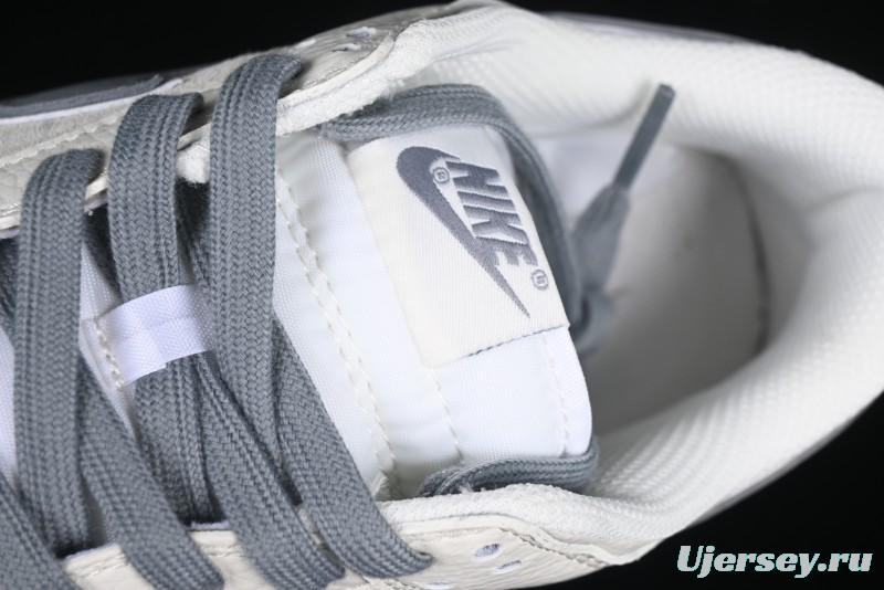 Nike SB Dunk Low Supreme Collaboration Grey Swoosh Double Mini Swoosh Anniversary Custom Low-Top Casual Sneakers - XX2025-688