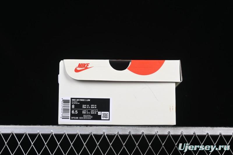 Nike Air Force 1 '07 Low UN Collaboration Beige Grey Metal Tag Casual Sneakers - DF0188-023