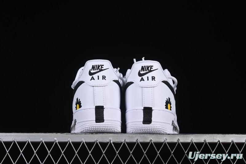 Nike Air Force 1'07 Low Custom 2D Daisy Graffiti Hand-Painted Casual Sneakers - CK0316-060